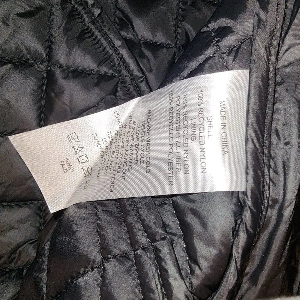 Quince Featherless Quilted Puffer Jacket NWT Black Small - Picture 9 of 10